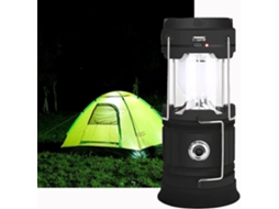 Lanterna Led Preta Recarregável Por Energia Solar/usb, Luz Potente Para Acampamento, Lanterna Portátil De Jardim De 2 Modos, Ilumi Aquaforge