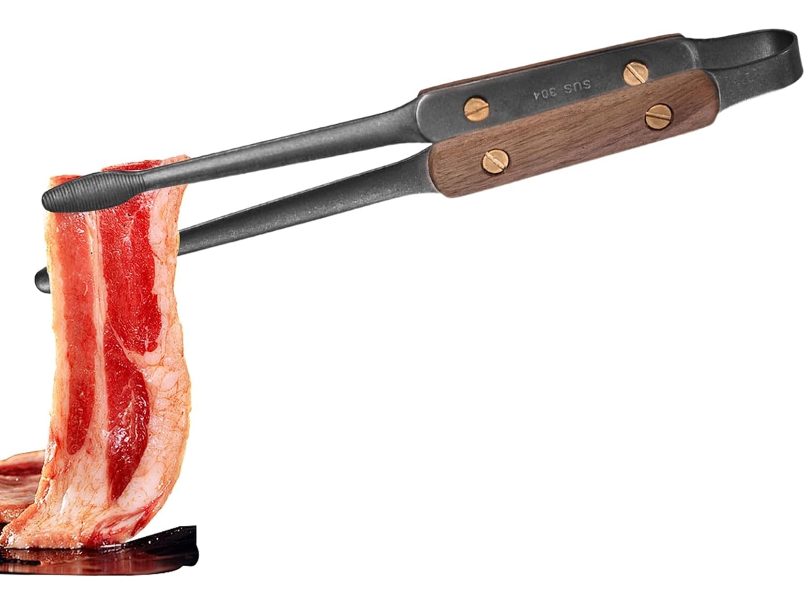 Pinça Para Churrasco Utensílios De Cozinha Em Aço Inoxidável Com Revestimento Antiaderente