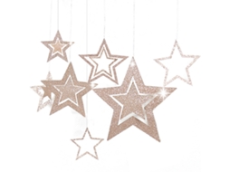 Pingente Estrela Oca Decoração Feriado Design Natal Noel