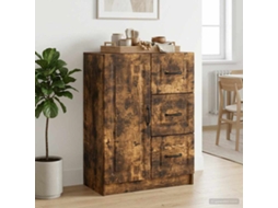 Vidaxl Buffet Carvalho Fumado 66 X 34,5 X 87 Cm Derivados De Madeira