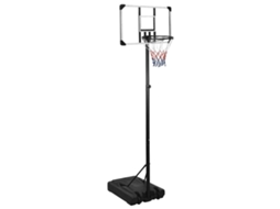 Tabela de basquetebol VIDAXL Transparente Policarbonato ( 235-305 cm )