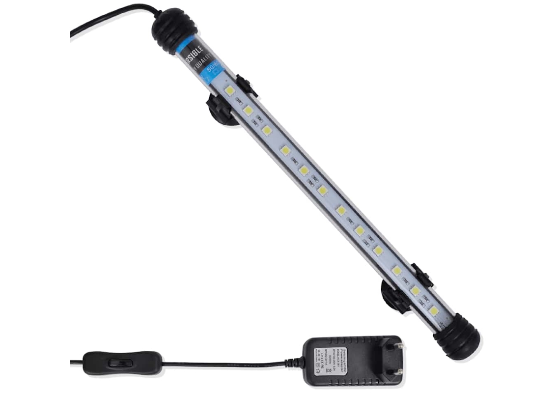 Vidaxl Lâmpada Led Aquário 28 Cm Branco
