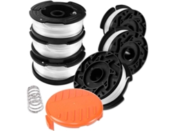 Bobina De Linha De Corte Para Cortadores Black And Decker, 6 Bobinas Com Capa E Mola