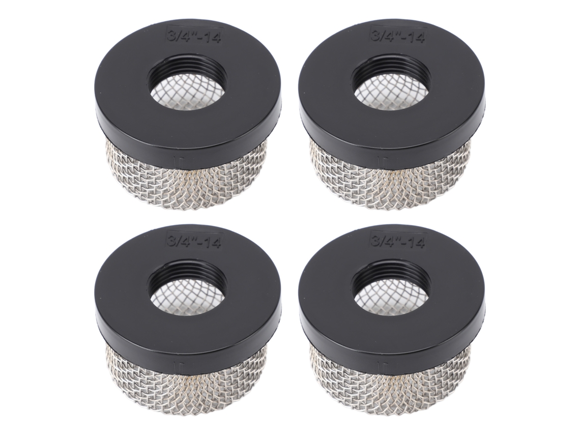 Filtro De Malha De Aço Inoxidável Com Rosca Fêmea 3/4in‑14 Para Bomba Livewell 4pcs