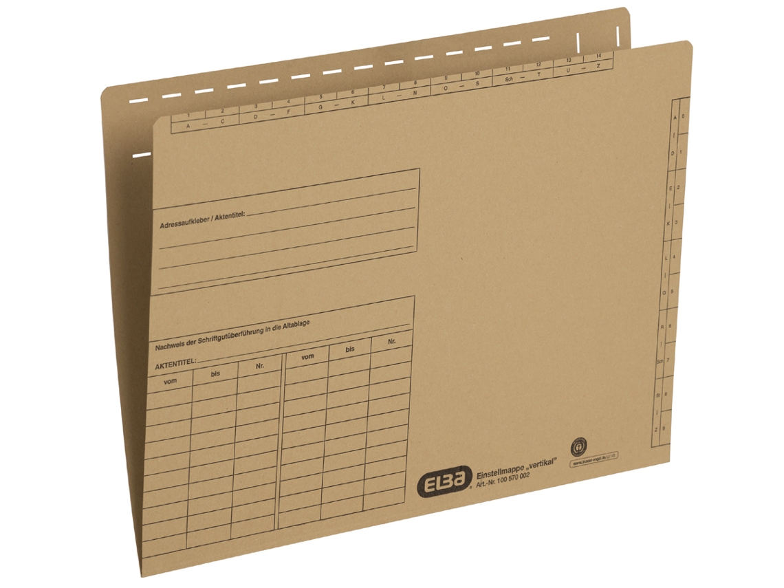 Pasta de Configuração ELBA com Impressão Organizacional Papelão Refrigerante
