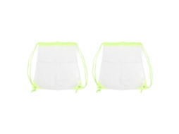2 Pack Mochila Transparente Com Cordão Para Viagens E Atividades Ao Ar Livre, Bolsa De Ginástica Clara E Portátil