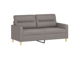 2-seater Sofa, 2-seater Sofas Vidaxl Cinzento-acastanhado Tecido (n/a)