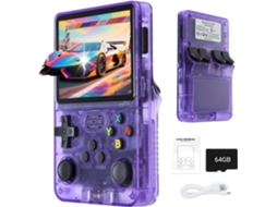 Console Portátil Retrô com Mais de 15.000 Títulos Clássicos, Tela Ips de 3,5 Polegadas, 64gb AQUAFORGE