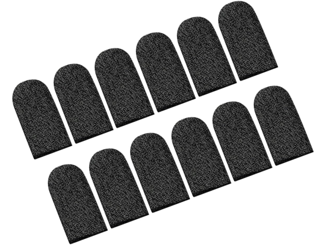Labrimp Pacote Com 10-protetores De Dedos Pretos, Resistentes Ao Suor E Desgaste, Para Gamers