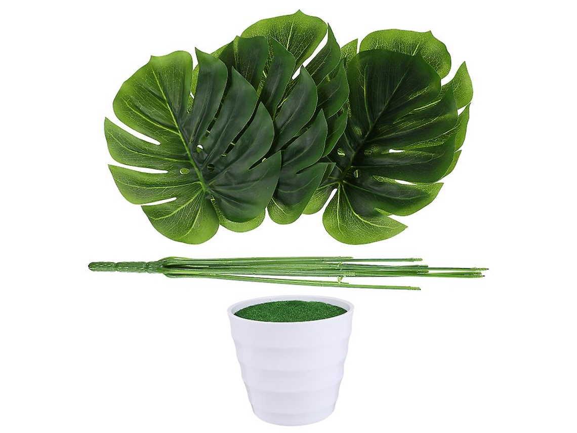 1 Conjunto de Folhas Tropicais Artificiais ALLINLESS