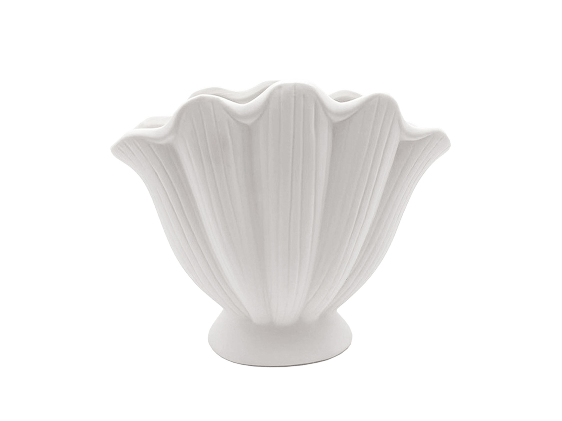 Vaso Cerâmico Shell LAXISCREED para Decoração