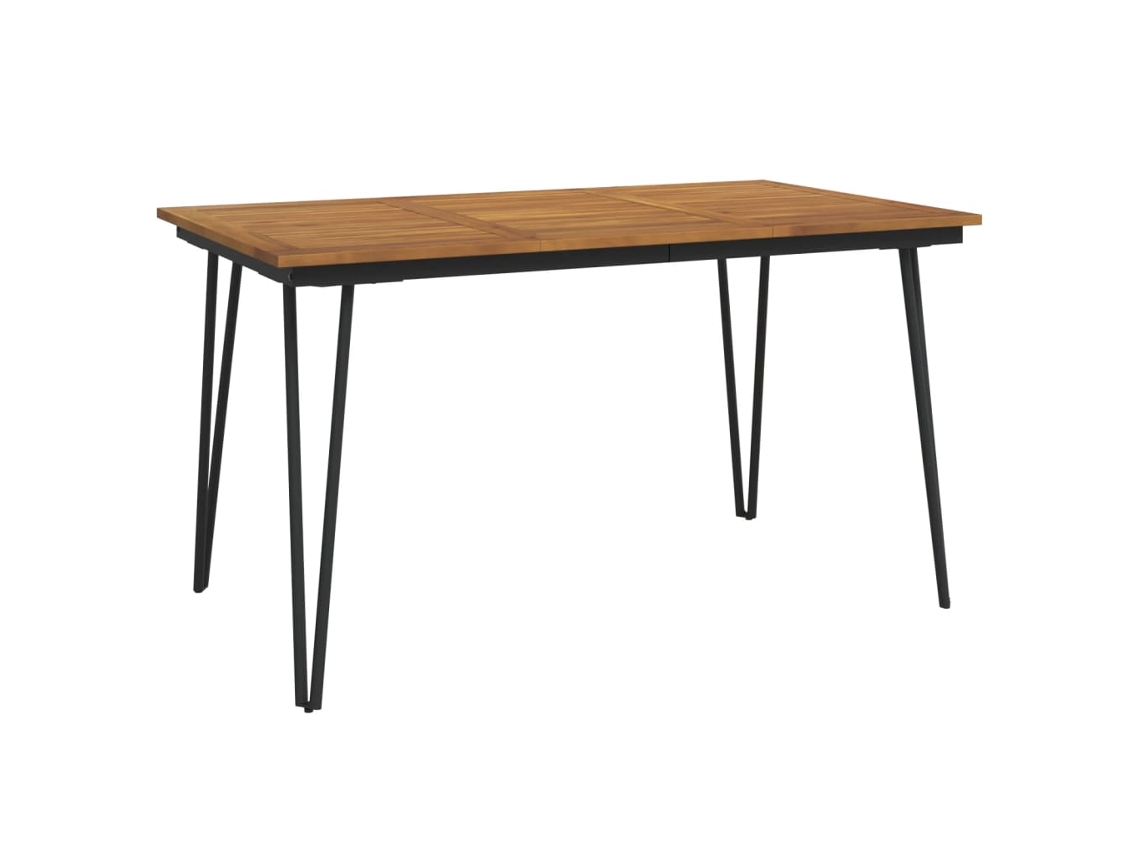 Garden Table, Garden Tables Vidaxl Marrom Madeira De Acácia (140 X 80 X 75 Cm)