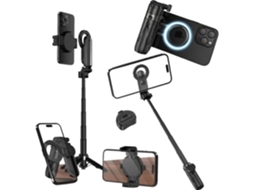 Lurelia Tripé Magnético Magnético, Bluetooth, Controlo Remoto, Rotação 360°, Dobrável, 8,3 Cm