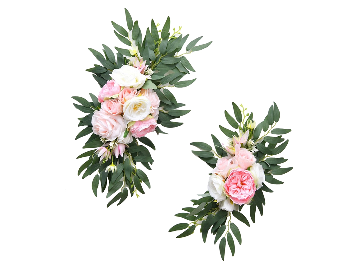 Placard de Boas Vindas com Flores Artificiais LAXISCREED