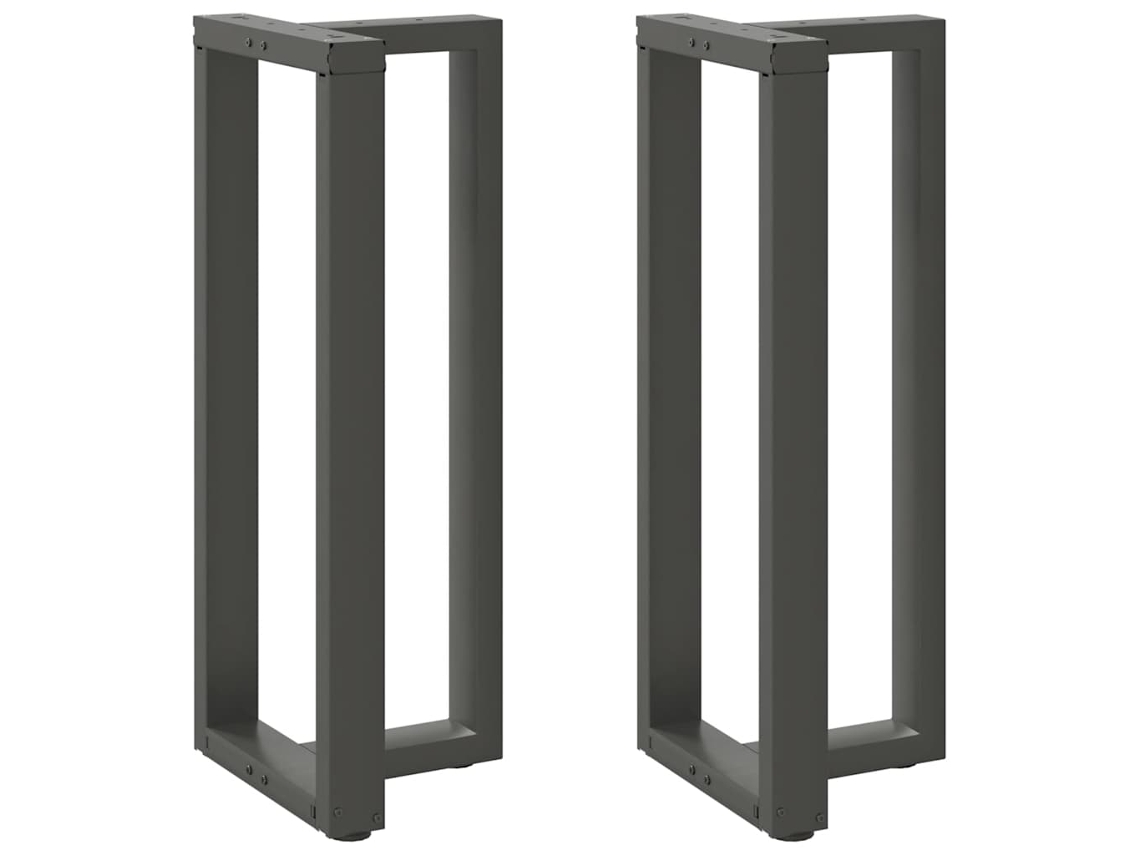 Vidaxl Pés Para Mesa De Bar Em Forma De T, 2 Peças, Antracite, 40x35x(100-101) Cm, Aço