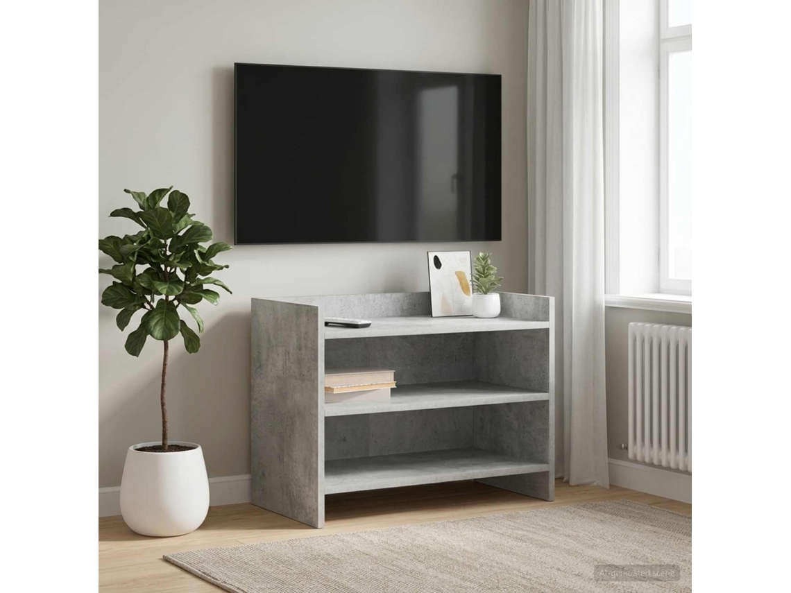 Vidaxl Gabinete Para Tv 60 X 33 X 47 Cm Cinzento Cimento