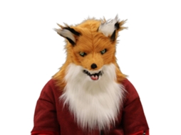 Primerox máscara de Cabeça de Raposa de Pelúcia Boca Móvel para Halloween Festas Cosplay Props