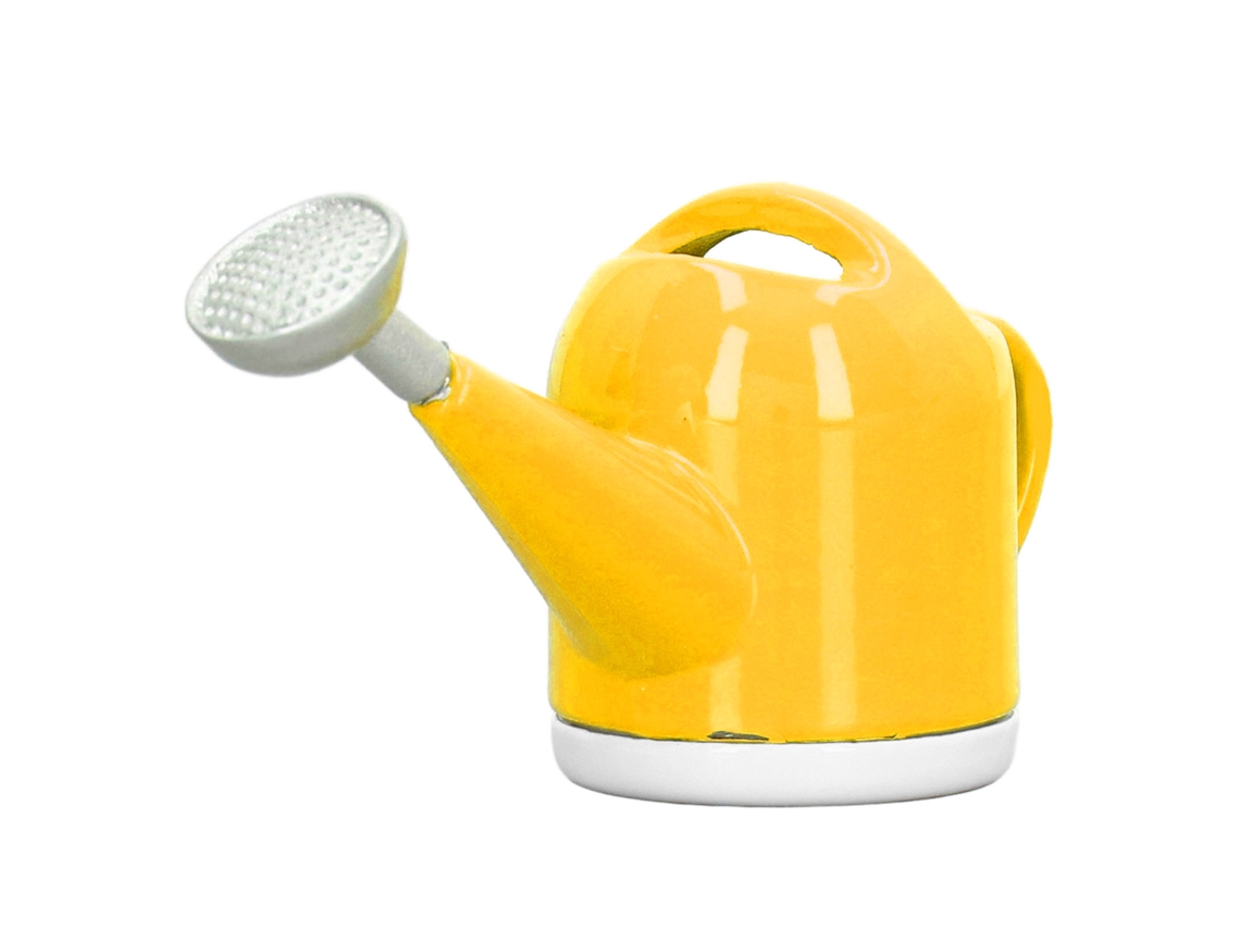 Mali modelo de Chuveiro Miniatura em Liga para Casinha de Bonecas Escala 1:12 Amarelo