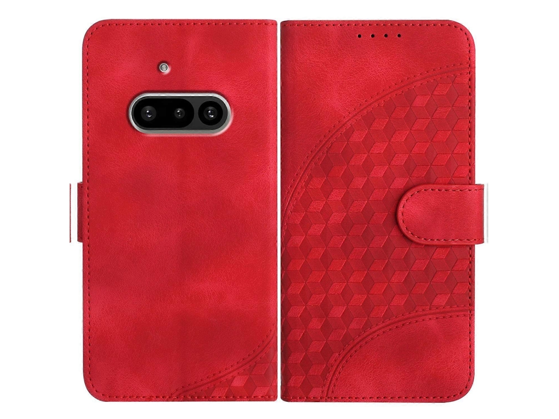 Capa De Couro Para Celular Com Relevo De Cabeça De Elefante E Cordão Para Nothing Phone 3a