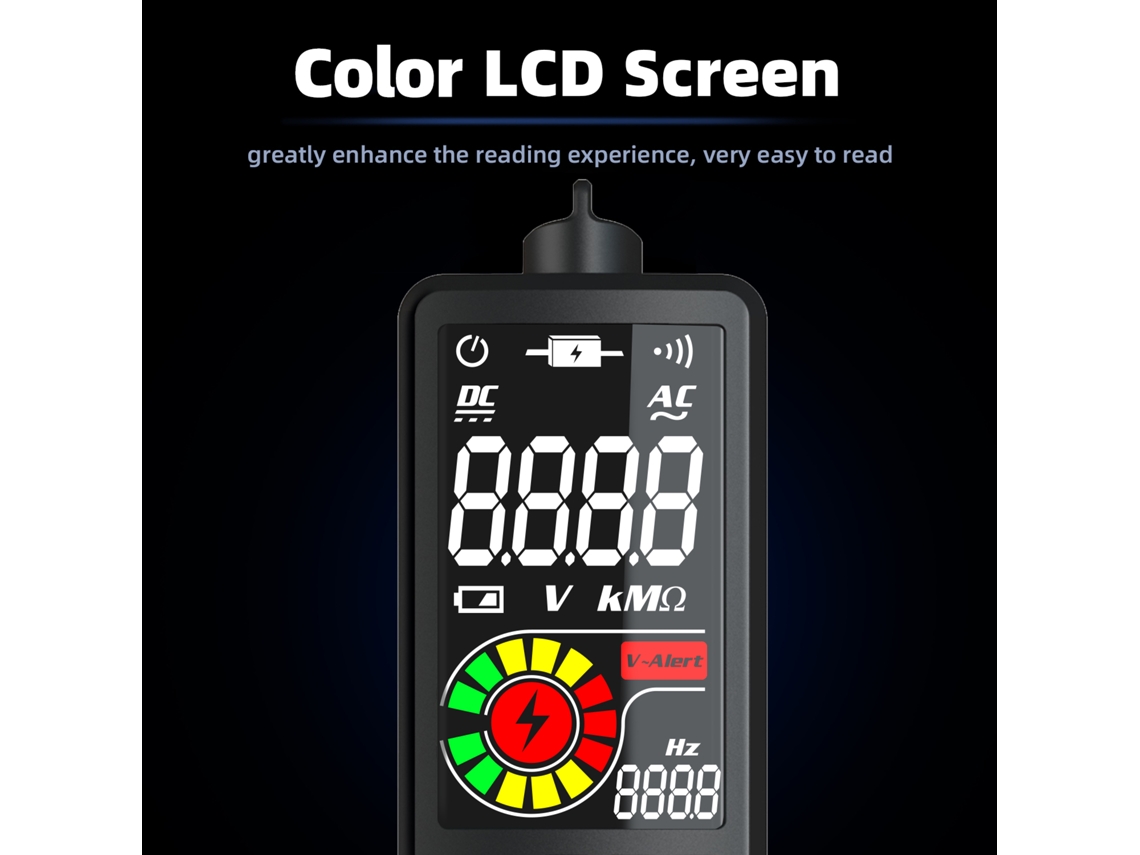 Medidor Digital Multifuncional BSIDE S1CL Auto Range Tester de Tensão com Lanterna S/MARCA
