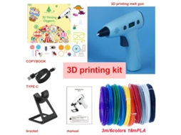 Pistola Termofusível Impressão 3d, Tela de Controle de Temperatura Adaptável, Uso Profissional. STELASPLEN