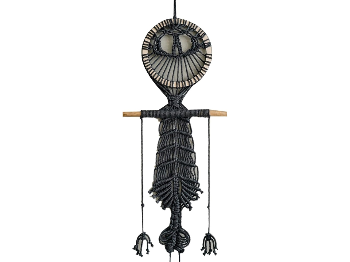 Decoração De Parede Com Esqueleto Para O Halloween - Tapeçaria Tecida - Desenho De Esqueleto Faminto