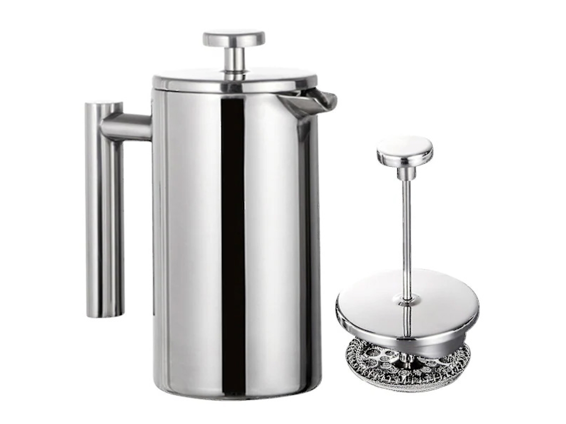 Jarra Prensa Francesa Em Aço Inoxidável De 350ml/800ml/1000ml, Cafeteira Com Isolamento Térmico Parede Dupla By