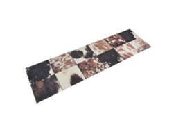 Vidaxl Tapete De Cozinha Lavável 45x150cm Veludo Padrão Pele De Animal