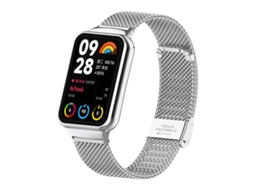 Bracelete para Xiaomi Band 9 Pro / Redmi Watch 6 / 5 XIAOMOYU em metal prateado com fivela integrada