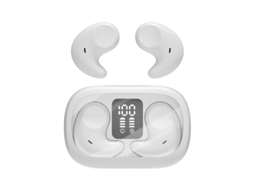 Tampões de Ouvido Sem Fio para Dormir, Redução de Ruído, Bluetooth 5.4, Ajustam se Bem Ao Ouvido e São Adequados para Dormir de Lado JIAPEI (branco)