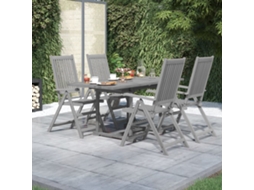 Jogo De Jantar P/ Jardim 5 Peças Madeira De Acácia Maciça Dkd Home Decor