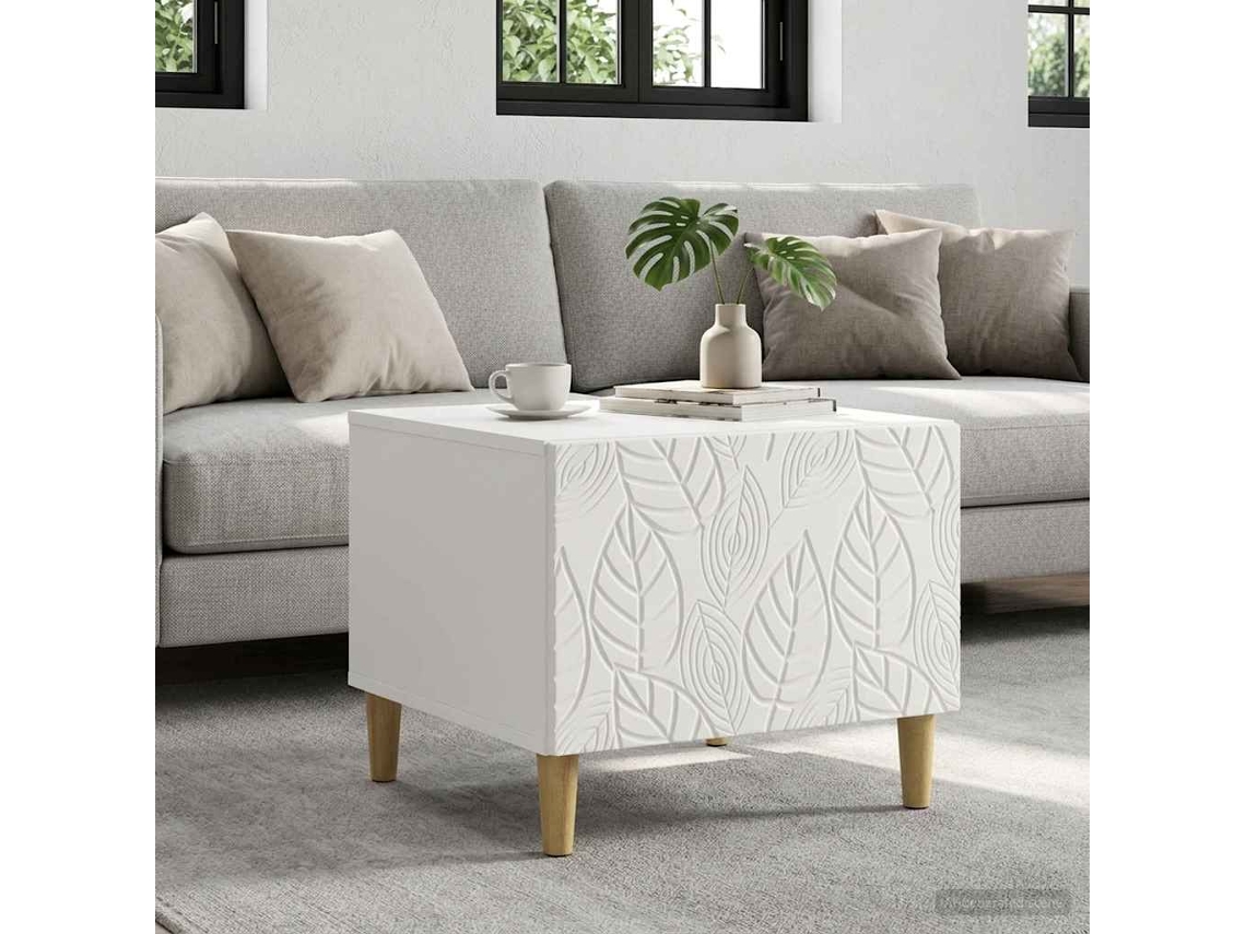 Vidaxl Mesa De Centro Branco 50 X 49 X 40 Cm Derivados De Madeira