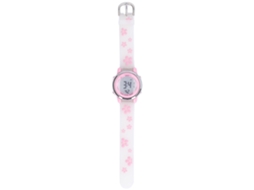 Ats reloj Deportivo Digital para Niñas Con Escala Clara Reloj 3d Cartoon Impermeable Con Luz Led Alarma para 3 a 10 Años Blanco