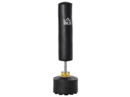 Saco De Boxe Aço, Pu E Hdpe Cor Preto Ø50x 170 Cm Homcom