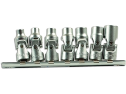 7024 Conjunto De 7 Soquetes Universais De 1/4" D