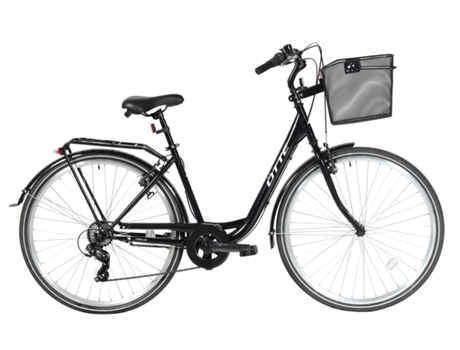 Bicicleta Urbana OTTE Nebula com Cesto (Preto)