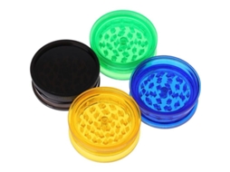 Triturador de ervas Shark 2026 hermético em acrílico, 60 mm, 2 partes, pacote com 4 cores.