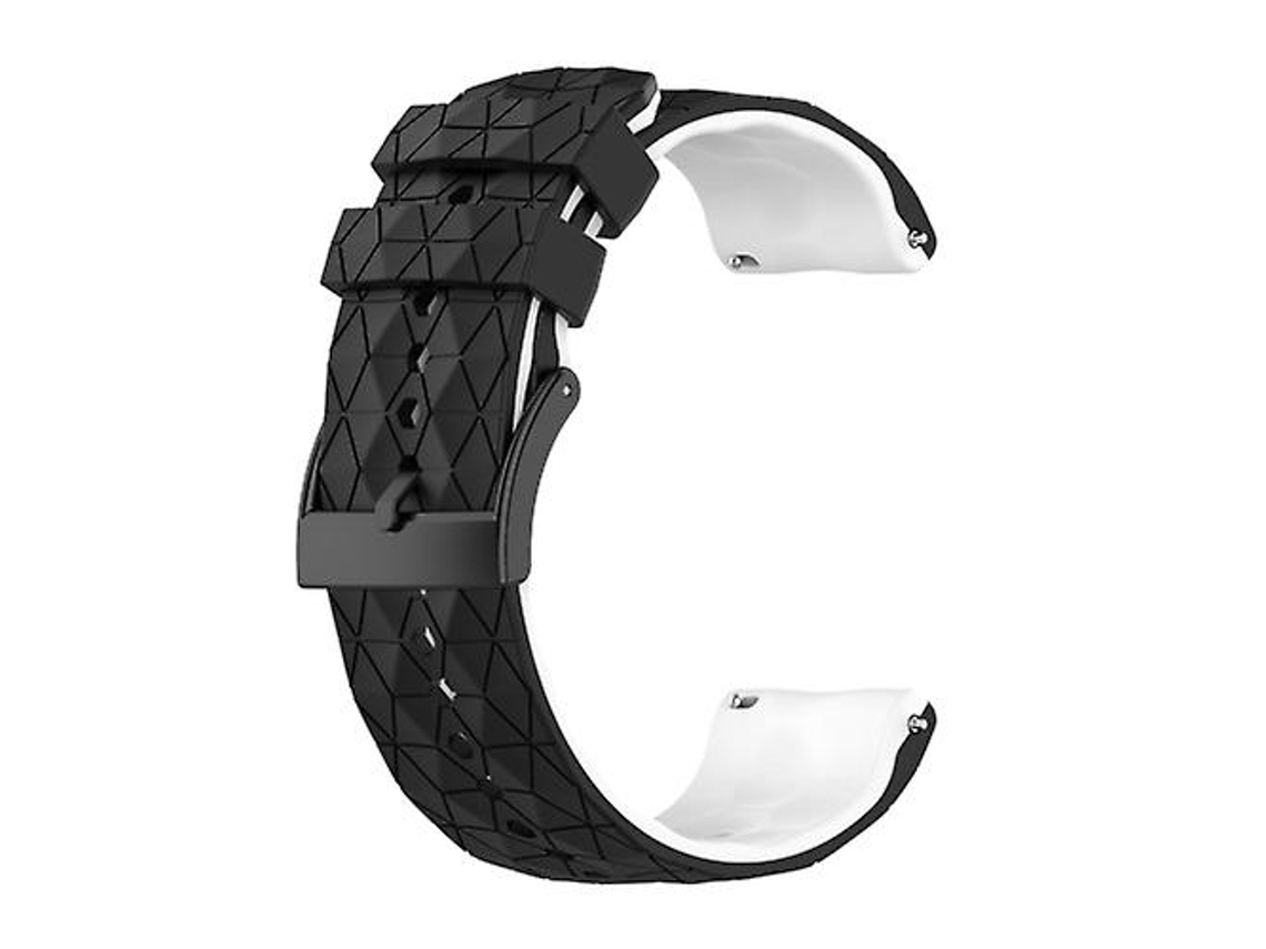 Bracelete de Smartwatch para Suunto 9 Pulseira de Relógio de Silicone de Preto Branco VENISYMLIS