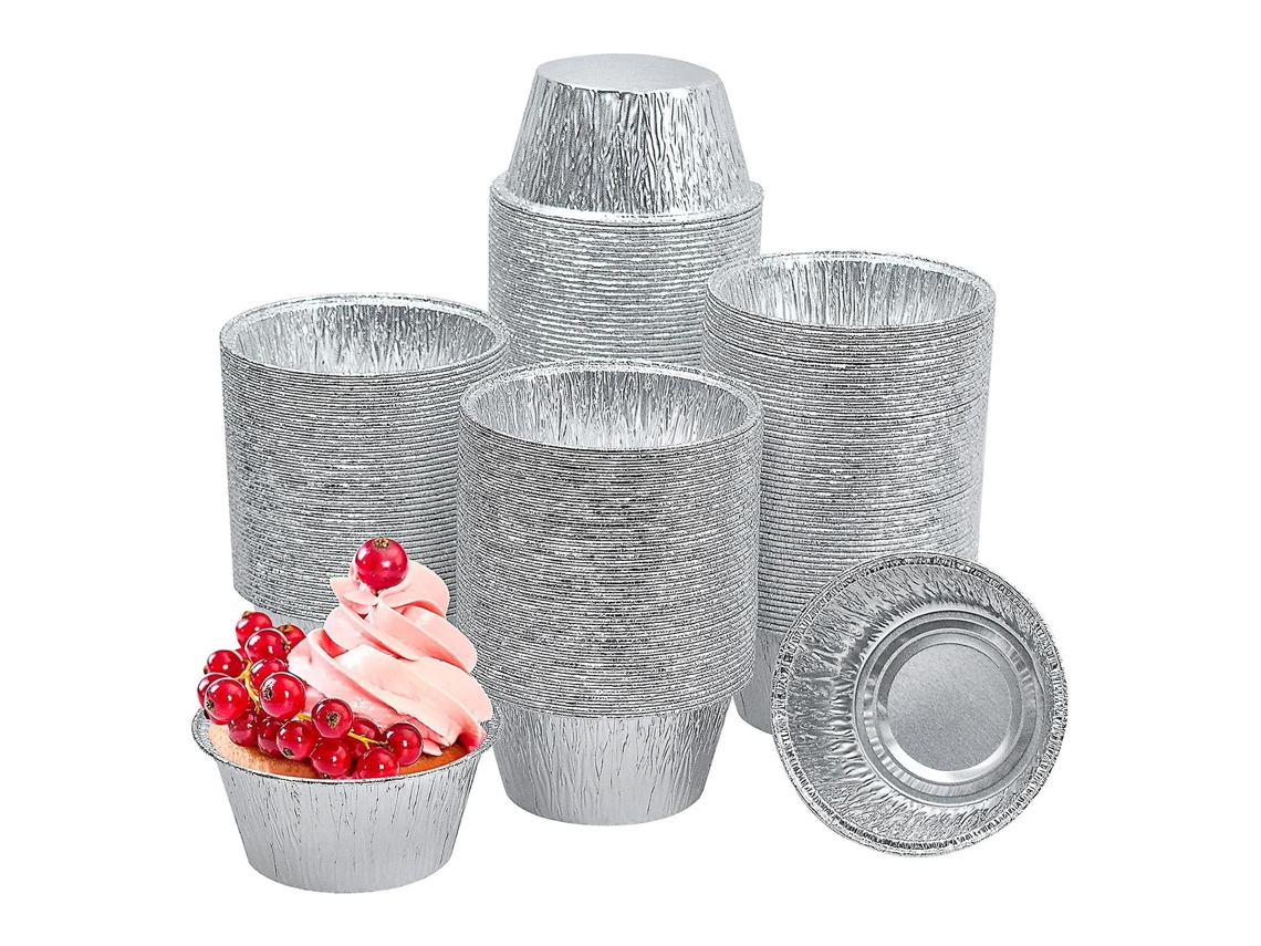 150 Forminhas De Cupcake De Alumínio Para Formas De Cupcake De 4 Oz