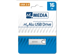 Myalu USB 2.0 Pen Drive USB 16 GB USB Tipo-A Prateado MYMEDIA