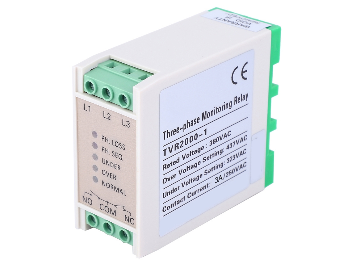 Relé De Monitorização De Energia Trifásica 380vac Com Proteção Contra Desequilíbrio De Fase - Laxiscreed
