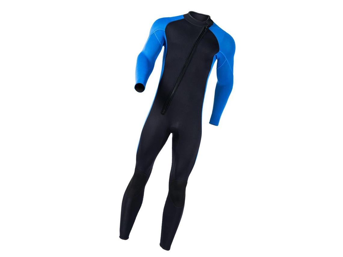 Mali traje de Mergulho Masculino de Neoprene 3mm Integral Manga Longa Adulto One Piece