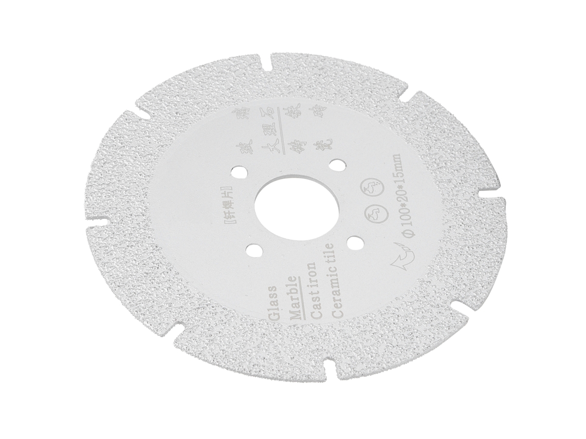 Disco de serra diamantado soldado para polimento e corte em mármore, ferramentas de ferragens, cor prata, 100x20x15mm