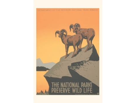 Livro Vintage Journal Big Horn Sheep, Travel Poster De Found Image Press (inglês)