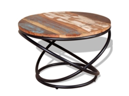 Vidaxl Mesa De Centro 60x60x40 Cm Madeira Reciclada Maciça