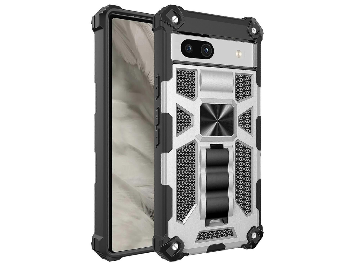 Capa Telemóvel Magnética Em Pc E Tpu Com Suporte E Proteção Anti-choque Para Google Pixel 7a Elysve