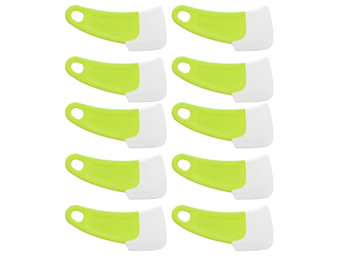 10 Peças Espátula De Silicone Flexível Gancho Buraco Design Pp Alça Cozinha Espátula De Silicone Para Bolo Macarrão Cozimento Cozinhar Verde