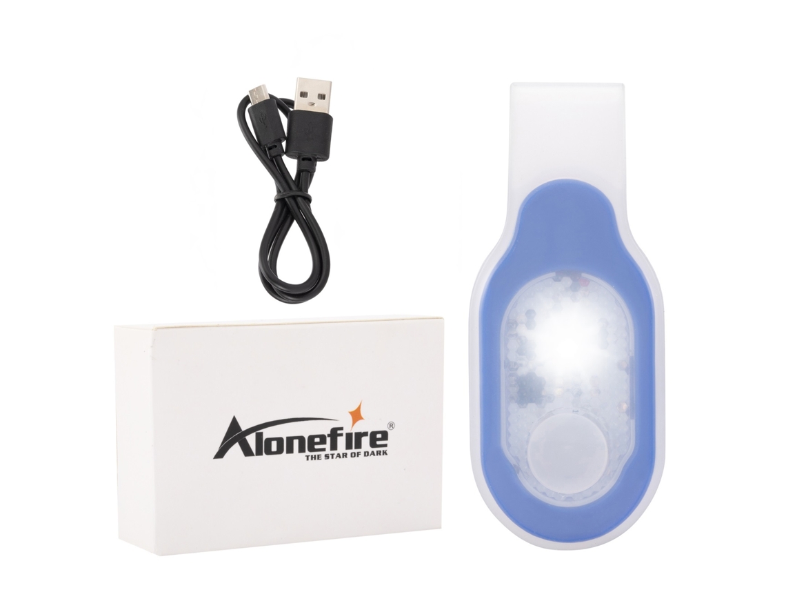 Luz de Segurança Recarregável Via Usb, Ideal para Caminhadas, Acampamentos, Etc. MDUG (luz Azul Fria)