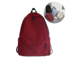 Mochila Para Estudantes Do Ensino Médio, Mochila De Viagem De Grande Capacidade, Mochila Escolar De Cor Sólida Para Meninas. Olysi Shop