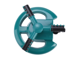 Aspersor de Rega Rotativo 360° com 3 Bicos Sistema de Irrigação Jardim Econômico Água